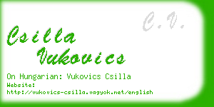 csilla vukovics business card